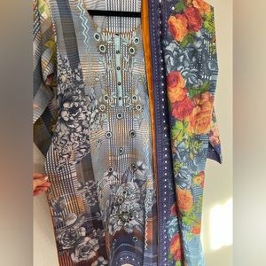 New 3 piece suits Aliyan brand embroidery kameez with shalwar beautiful dupata